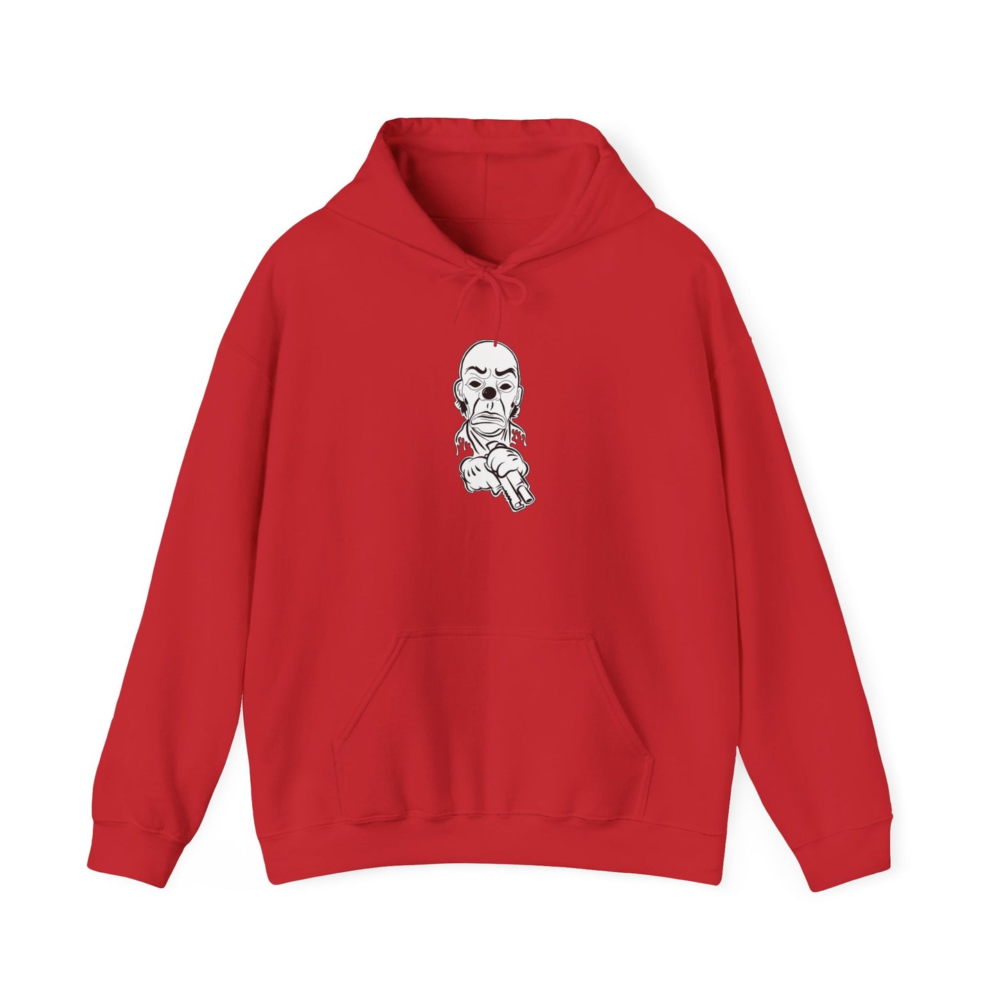 Hoodie — Pointing Skeleton Line Art Hoodie