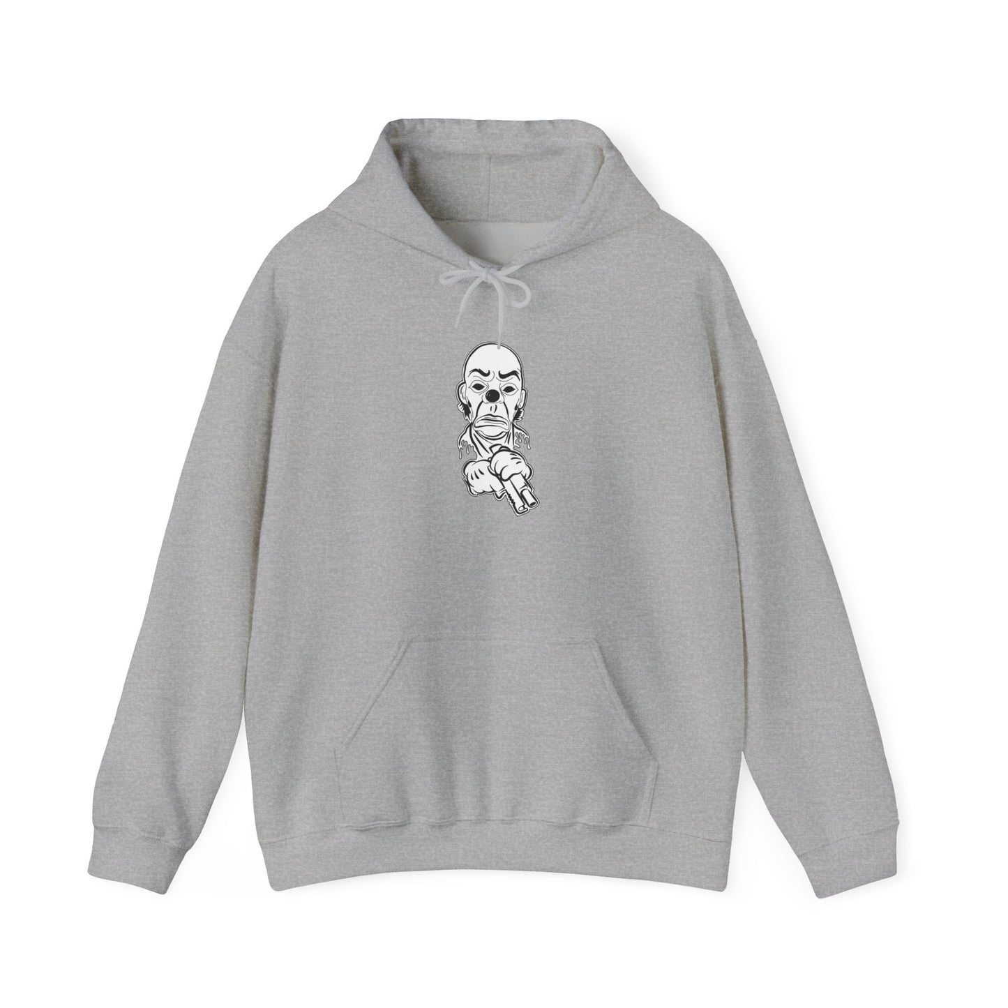 Hoodie — Pointing Skeleton Line Art Hoodie