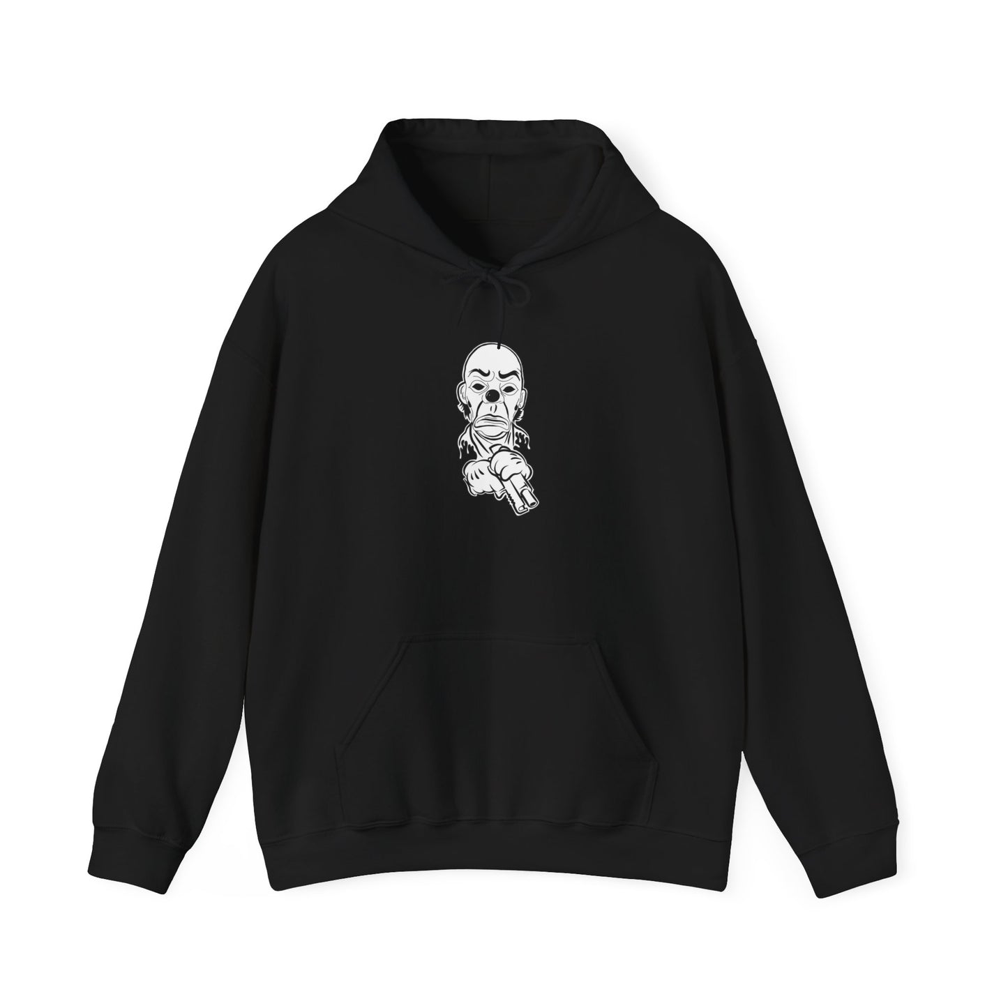 Hoodie — Pointing Skeleton Line Art Hoodie