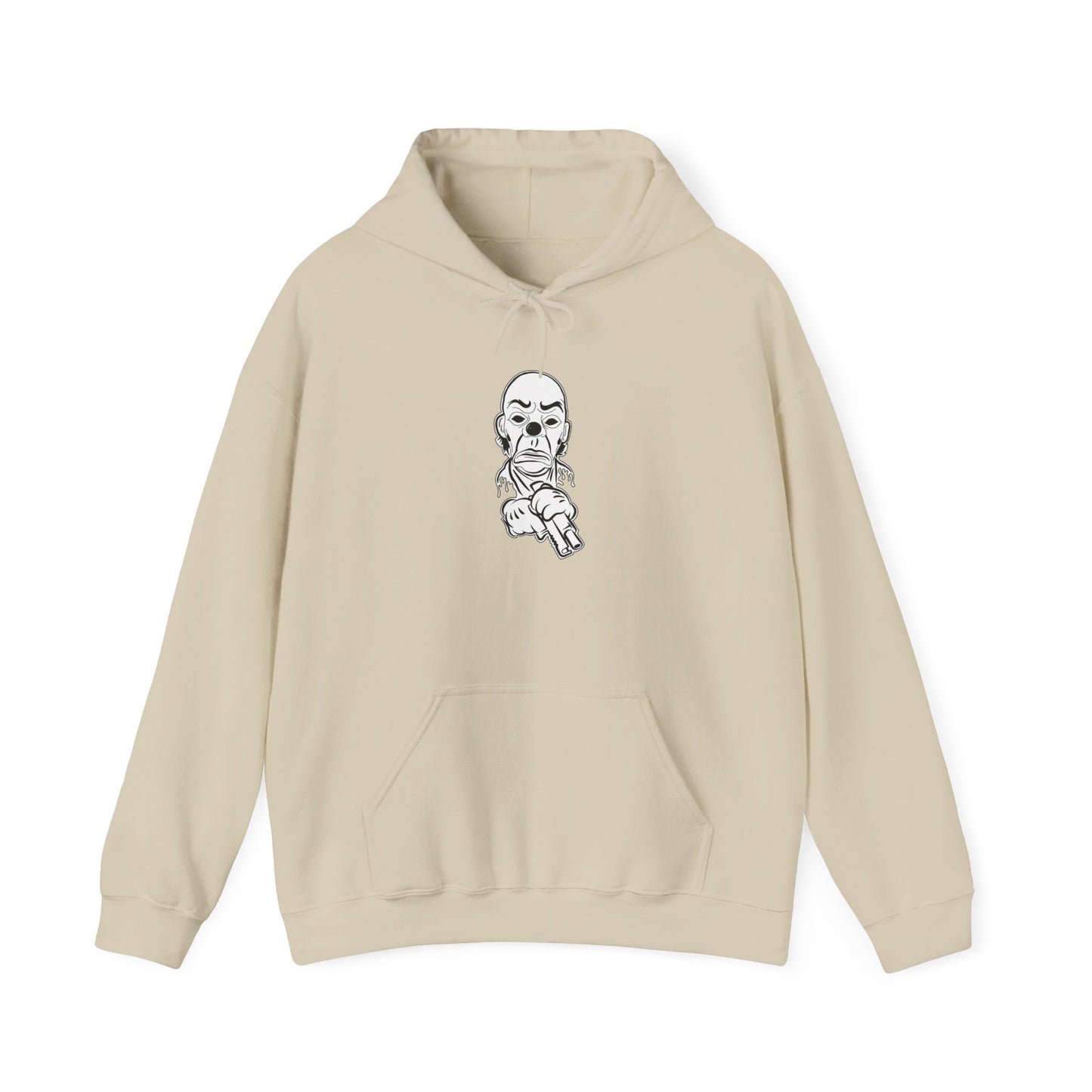 Hoodie — Pointing Skeleton Line Art Hoodie