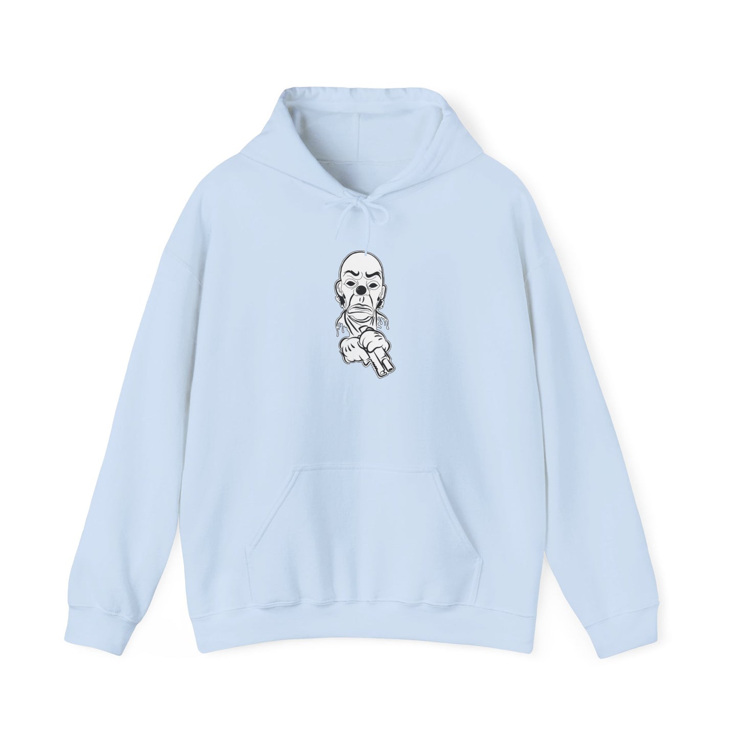 Hoodie — Pointing Skeleton Line Art Hoodie